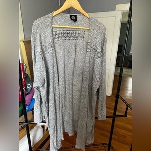 Grey Sweater with detailing on back  3X
